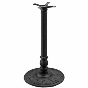 decorative vintage disk base at bar height