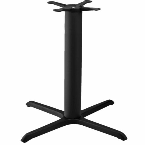 Table Bases: Utility Bases: BBXJ3636BH 36x36 black cross base at bar height