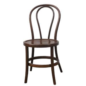 dark walnut stackable bentwood chair