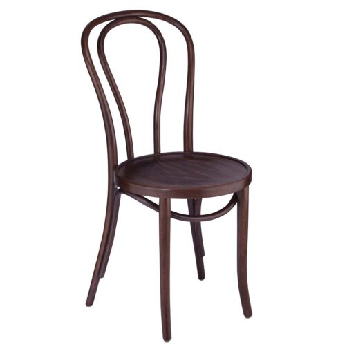walnut bentwood chair with veneer seat