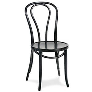 black bentwood chair