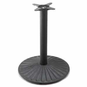 22in fluted disk base at dining height