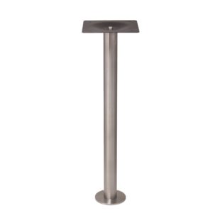 thin profile stainless steel bolt down base at bar height