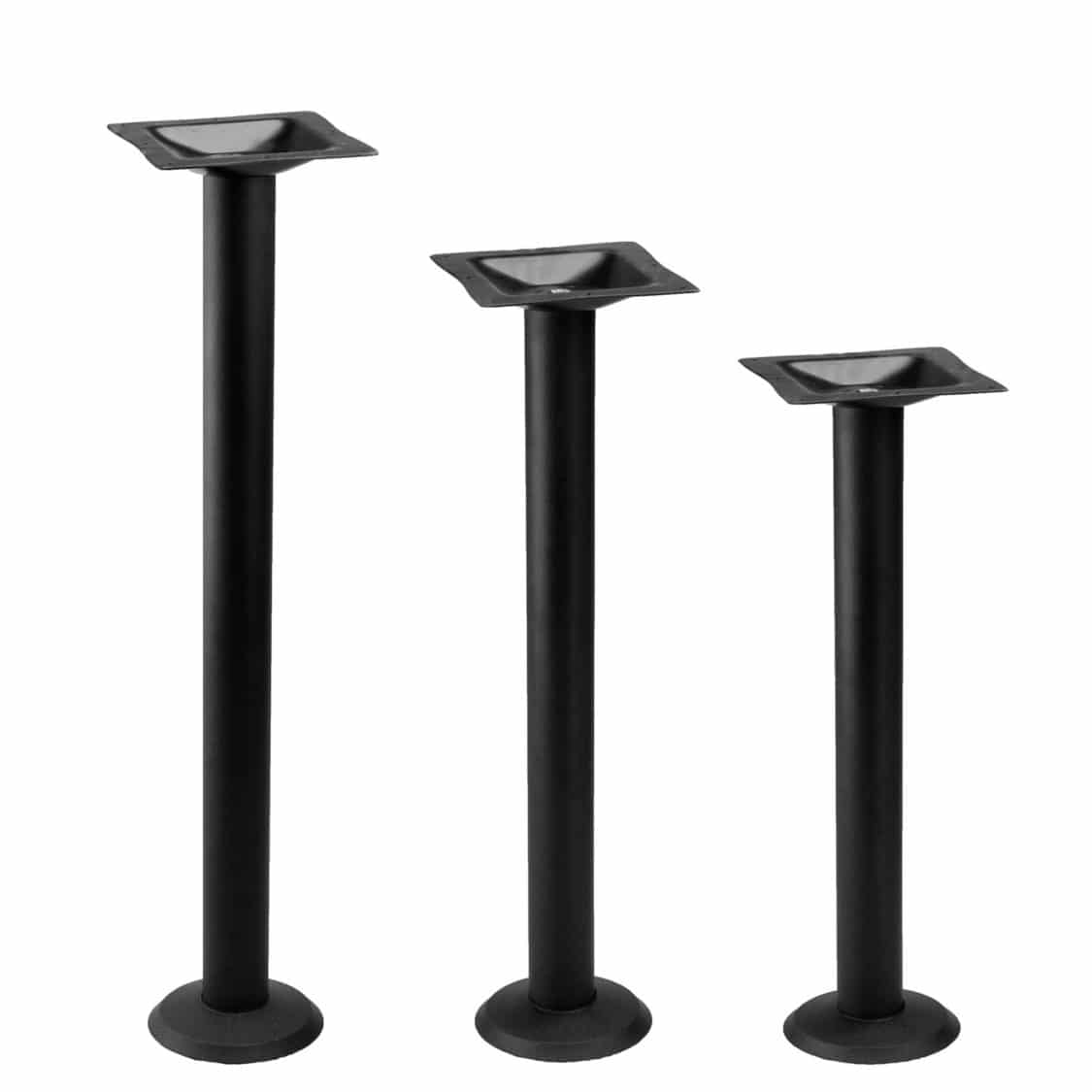 Black Bolt Down Table Base Bolt Down Table Base Cafe Tables Inc