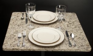 Table Tops: Quartz & Granite: Set Giallo Ornamental set giallo ornamental granite top
