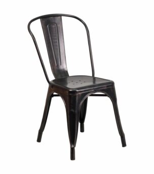 Chairs: Metal Frame Chairs: Gold Metal Side Chair gold metal side chair