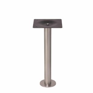 stainless steel thin profile bolt down base at dining height