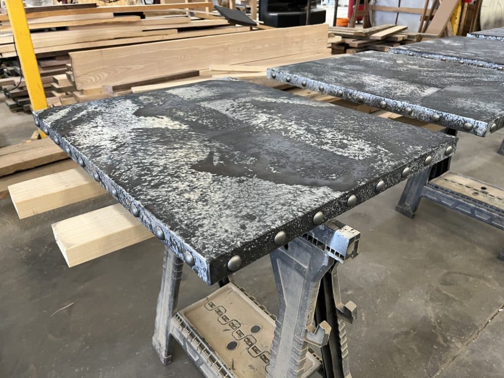 Patina Zinc Table Tops Table Tops Cafe Tables Inc