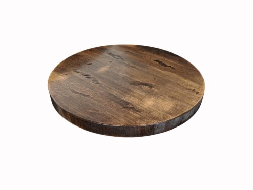 Distressed Reclaimed Wood Table Tops, Round Tree Table Top