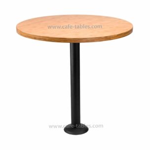 round bamboo top with bolt down base