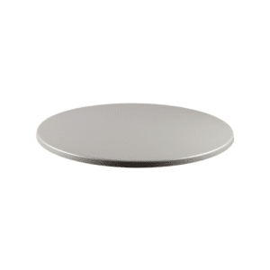 indoor/outdoor werzalitz tabletop, round brushed silver