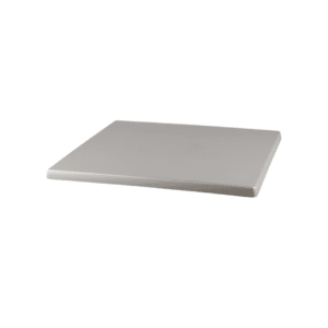 indoor/outdoor werzalitz tabletop, square brushed silver
