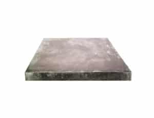 square pre patina zinc top