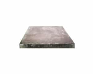 square pre patina zinc top