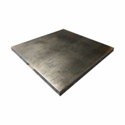 square patina zinc table top