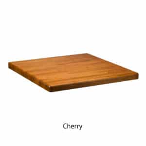 square solid oak butcher block table top, cherry