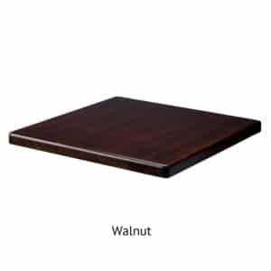 square solid oak butcher block table top, walnut