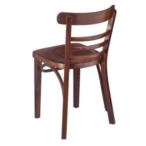 eleven 05 side chair in walnut, back