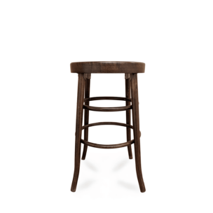 walnut backless hairpin bar stool