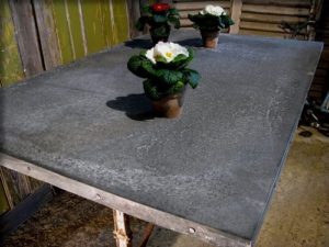 zinc work table