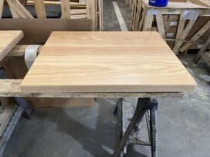 ash plank table top, natural