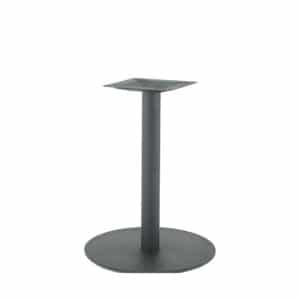 22" flat disk base at dining height