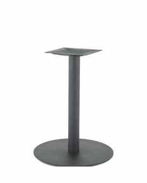 22" flat disk base at dining height