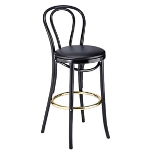 Chairs: Wood Frame Chairs: Bentwood Barstool black bentwood bar stool