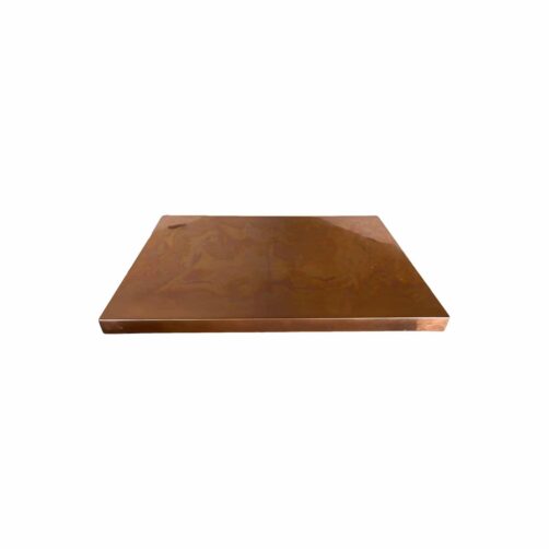 square copper table top