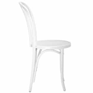 white bentwood side chair