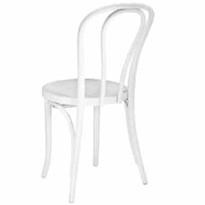white bentwood side chair