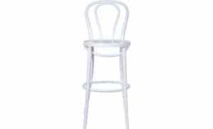 white bentwood bar stool