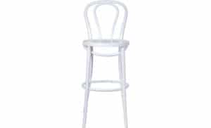 white bentwood bar stool
