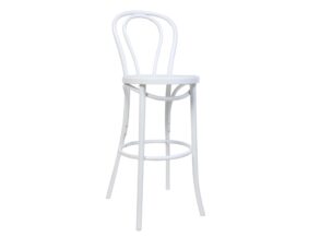 Chairs: Wood Frame Chairs: Bentwood Bar Stool white bentwood bar stool
