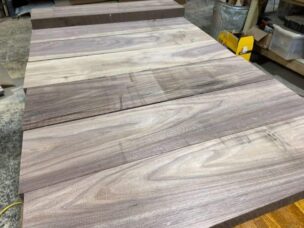 Table Tops: Walnut, Unfinished walnut planks