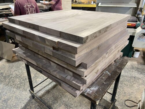 Table Tops: Walnut, Unfinished walnut table tops, unfinished
