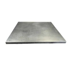 patina zinc table top - simple finish