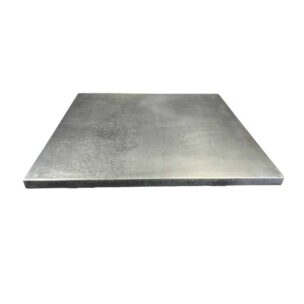 patina zinc table top - simple finish